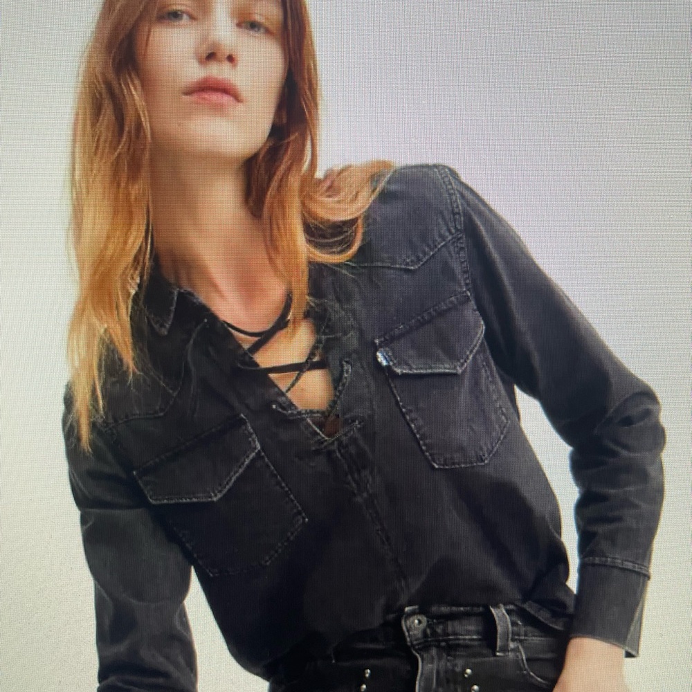 Levis Made & Crafted Black Denim Shirt
